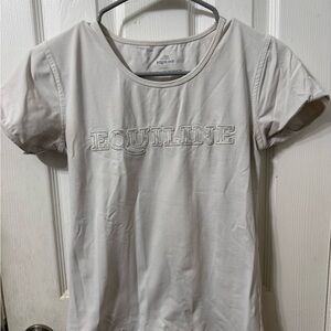 Equiline Women's White Short Sleeve Tee